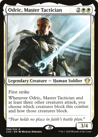 Odric, Master Tactician [Commander 2020]