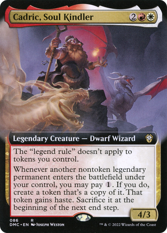 Cadric, Soul Kindler (Extended Art) [Dominaria United Commander]