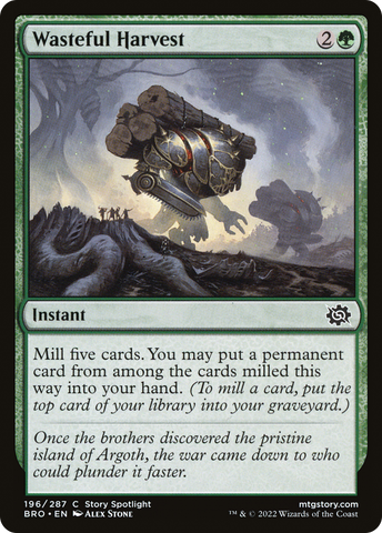 Wasteful Harvest [The Brothers' War]