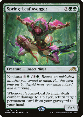 Spring-Leaf Avenger (Promo Pack) [Kamigawa: Neon Dynasty Promos]