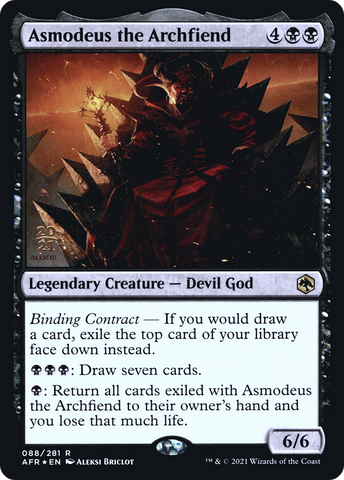 Asmodeus the Archfiend [Dungeons & Dragons: Adventures in the Forgotten Realms Prerelease Promos]