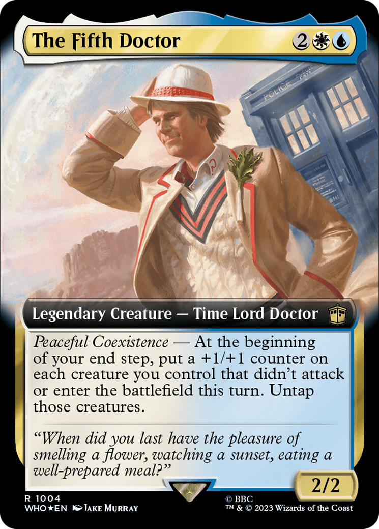 The Fifth Doctor (Extended Art) (Surge Foil) [Doctor Who]