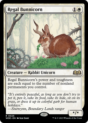 Regal Bunnicorn [Wilds of Eldraine]