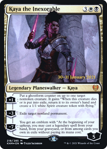 Kaya the Inexorable  [Kaldheim Prerelease Promos]