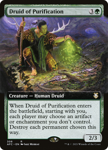 Druid of Purification (Extended) [Dungeons & Dragons: Adventures in the Forgotten Realms Commander]