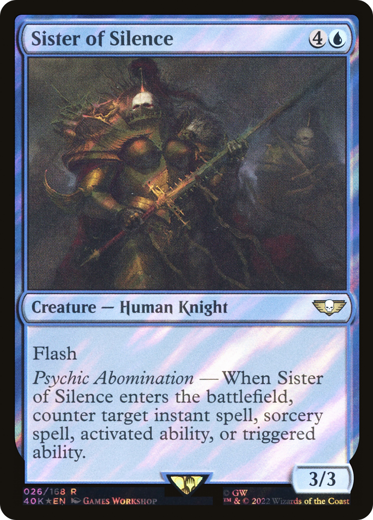 Sister of Silence (Surge Foil) [Universes Beyond: Warhammer 40,000]