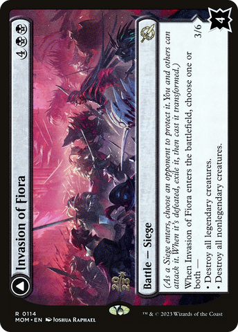 Invasion of Fiora // Marchesa, Resolute Monarch [March of the Machine Prerelease Promos]