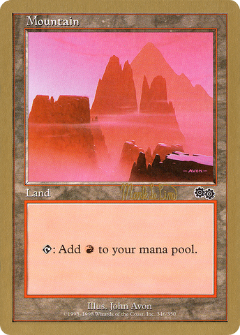 Mountain (mlp346b) (Mark Le Pine) [World Championship Decks 1999]