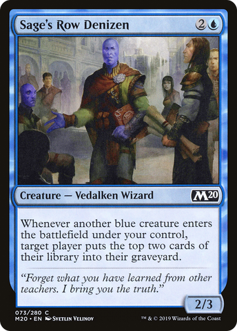 Sage's Row Denizen [Core Set 2020]