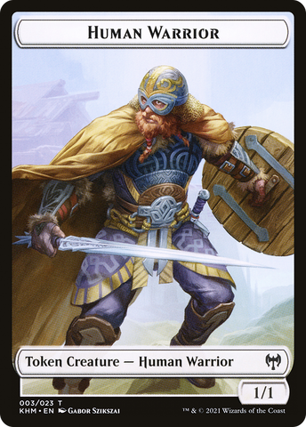Human Warrior Token [Kaldheim]