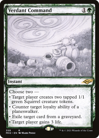 Verdant Command (Sketch) [Modern Horizons 2]