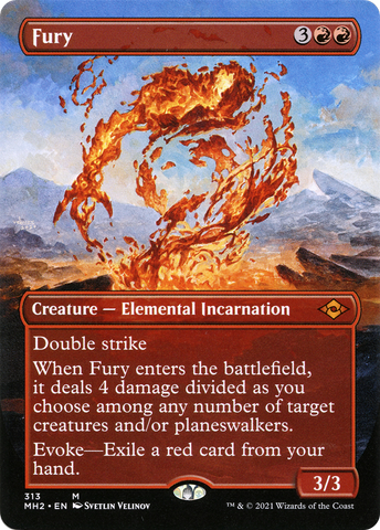 Fury (Borderless Alternate Art) [Modern Horizons 2]