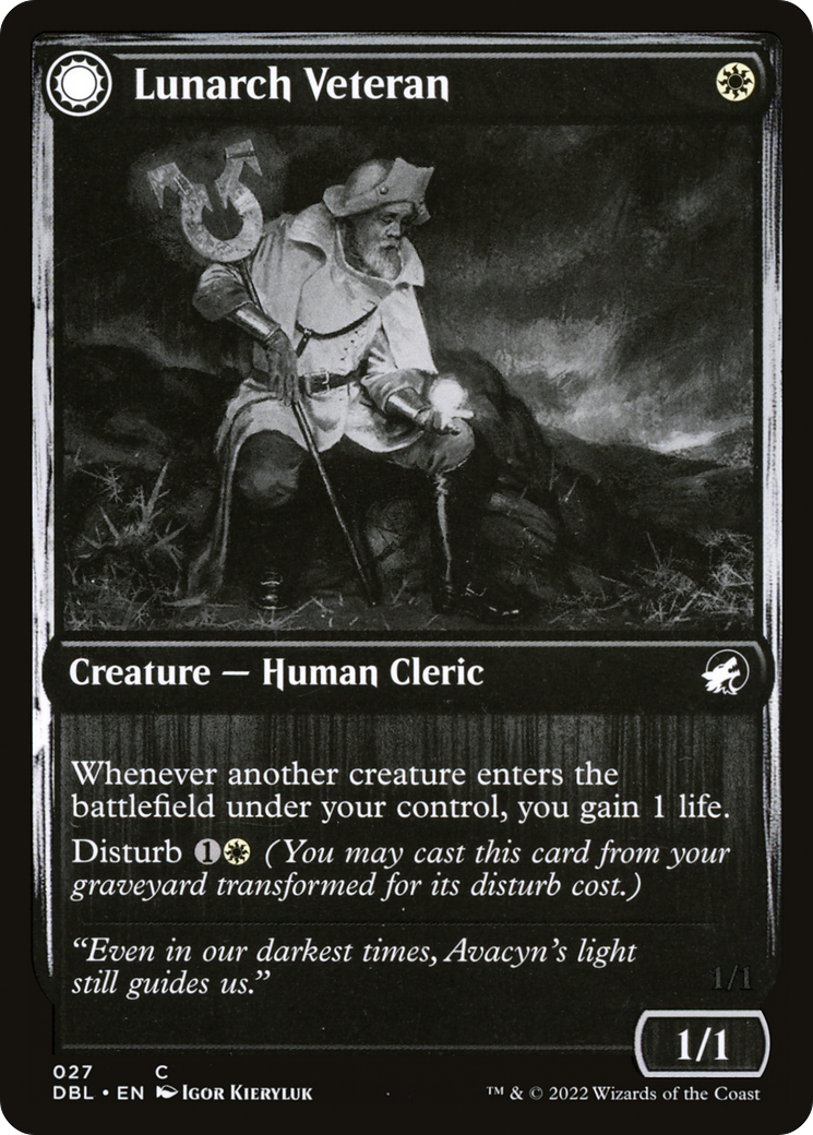 Lunarch Veteran // Luminous Phantom [Innistrad: Double Feature]