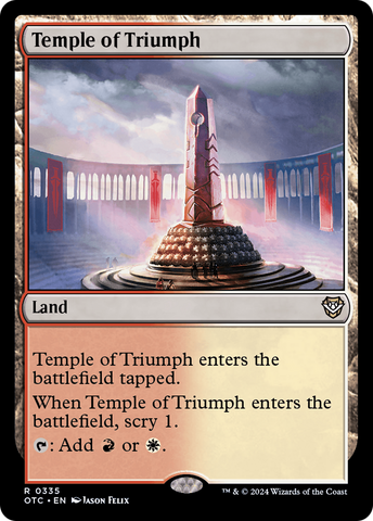 Temple of Triumph [Outlaws of Thunder Junction Commander]