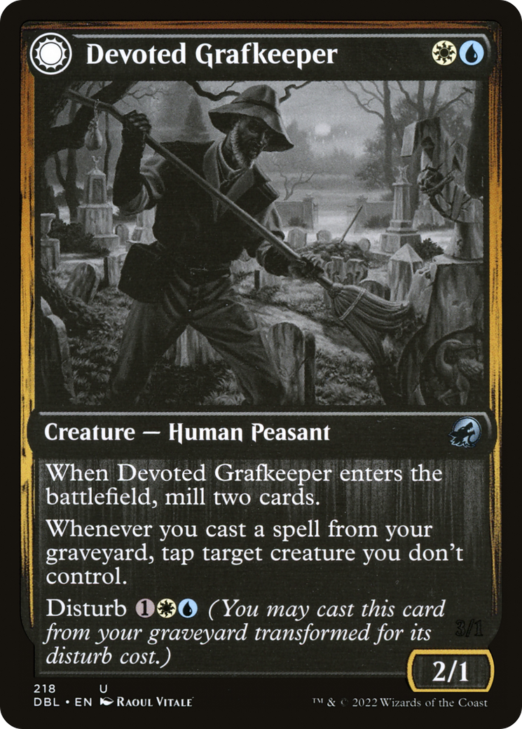 Devoted Grafkeeper // Departed Soulkeeper [Innistrad: Double Feature]