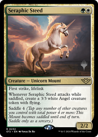Seraphic Steed (Promo Pack) [Outlaws of Thunder Junction Promos]