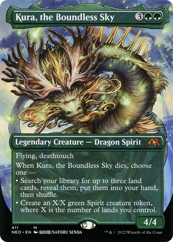 Kura, the Boundless Sky (Borderless Alternate Art) [Kamigawa: Neon Dynasty]