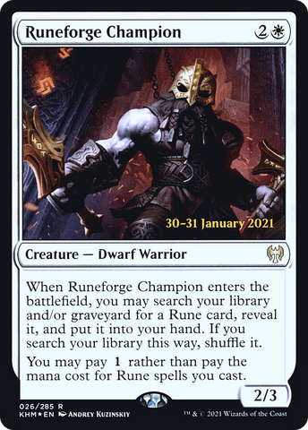Runeforge Champion  [Kaldheim Prerelease Promos]