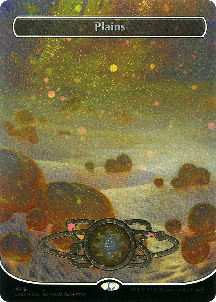 Plains (486) (Planetary Space-ic Land) (Galaxy Foil) [Unfinity]
