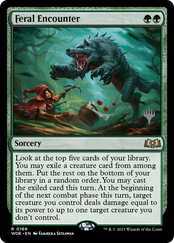 Feral Encounter (Promo Pack) [Wilds of Eldraine Promos]