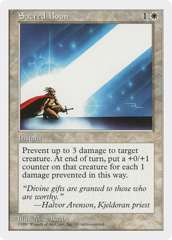 Sacred Boon [Fifth Edition]