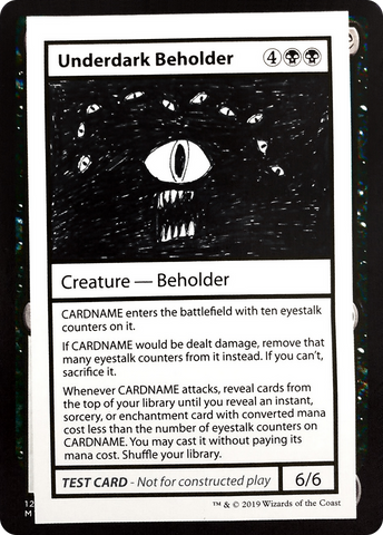 Underdark Beholder (2021 Edition) [Mystery Booster Playtest Cards]