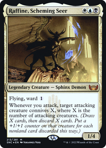 Raffine, Scheming Seer [Streets of New Capenna Prerelease Promos]