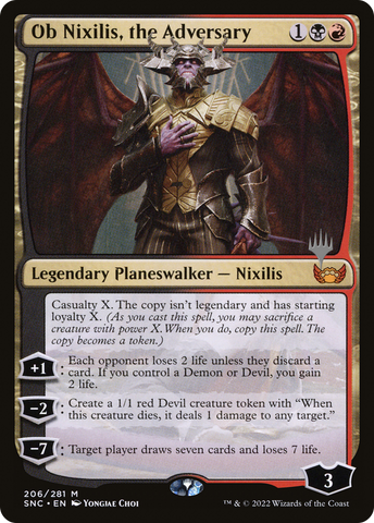 Ob Nixilis, the Adversary (Promo Pack) [Streets of New Capenna Promos]