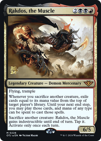 Rakdos, the Muscle [Outlaws of Thunder Junction Prerelease Promos]