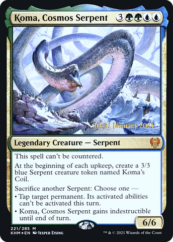 Koma, Cosmos Serpent  [Kaldheim Prerelease Promos]