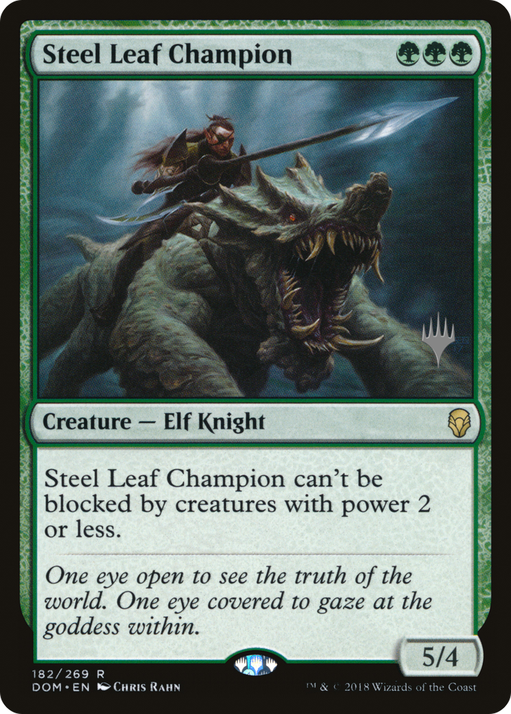 Steel Leaf Champion (Promo Pack) [Dominaria Promos]