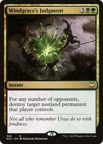 Windgrace's Judgment [Streets of New Capenna Commander]