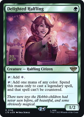 Delighted Halfling [The Lord of the Rings: Tales of Middle-Earth Prerelease Promos]