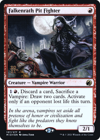 Falkenrath Pit Fighter [Innistrad: Midnight Hunt Prerelease Promos]