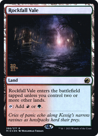 Rockfall Vale [Innistrad: Midnight Hunt Prerelease Promos]