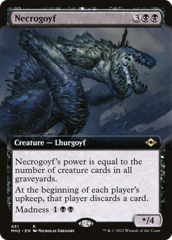 Necrogoyf (Extended Art) [Modern Horizons 2]