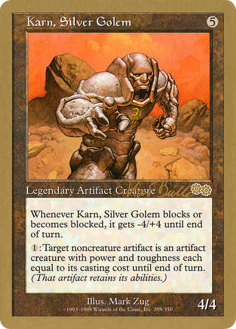 Karn, Silver Golem (Kai Budde) [World Championship Decks 1999]