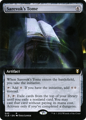 Sarevok's Tome (Extended Art) [Commander Legends: Battle for Baldur's Gate]
