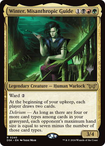 Winter, Misanthropic Guide (Promo Pack) [Duskmourn: House of Horror Promos]