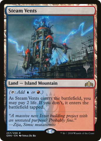 Steam Vents (Promo Pack) [Guilds of Ravnica Promos]