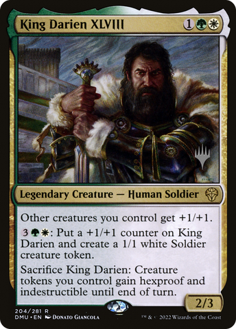 King Darien XLVIII (Promo Pack) [Dominaria United Promos]