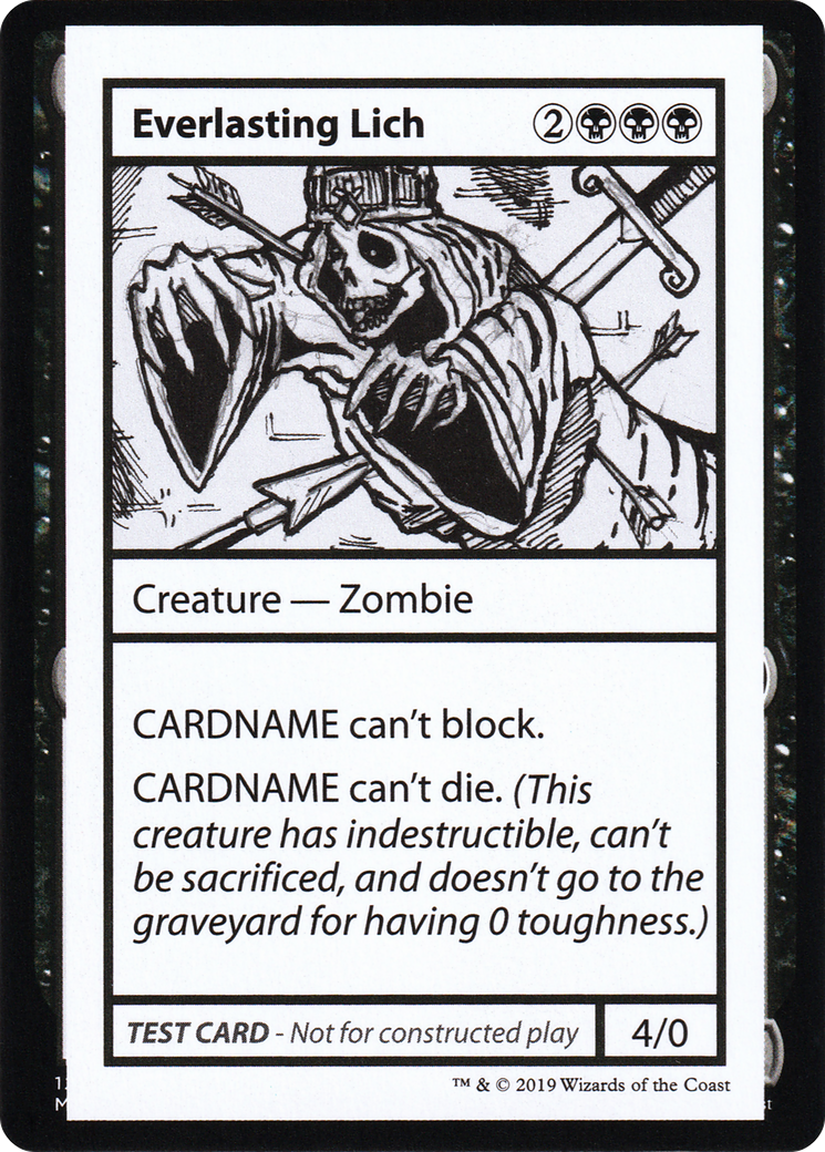Everlasting Lich (2021 Edition) [Mystery Booster Playtest Cards]