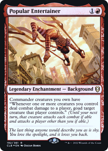 Popular Entertainer [Commander Legends: Battle for Baldur's Gate Prerelease Promos]