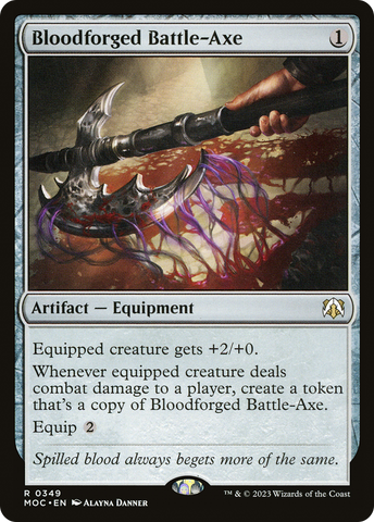 Bloodforged Battle-Axe [March of the Machine Commander]