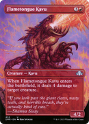 Flametongue Kavu (Borderless Alternate Art) [Dominaria Remastered]