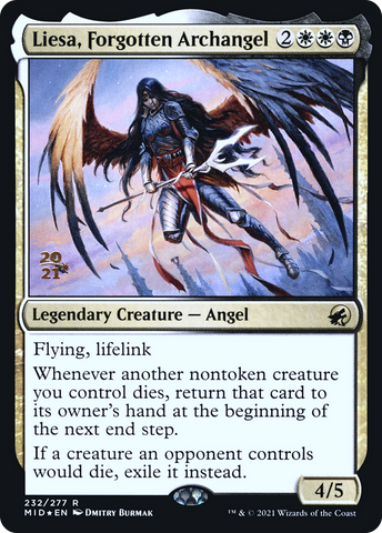 Liesa, Forgotten Archangel [Innistrad: Midnight Hunt Prerelease Promos]