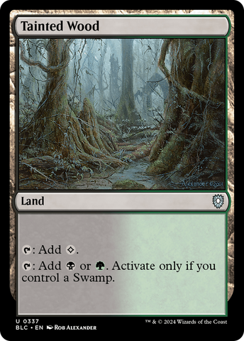 Tainted Wood [Bloomburrow Commander]