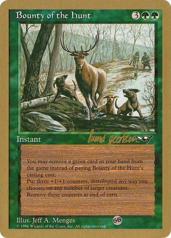 Bounty of the Hunt (Svend Geertsen) (SB) [World Championship Decks 1997]