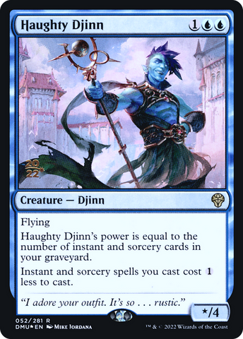 Haughty Djinn [Dominaria United Prerelease Promos]