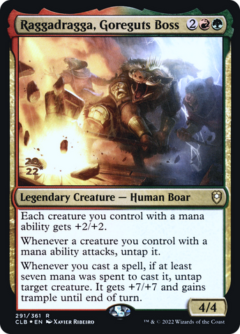 Raggadragga, Goreguts Boss [Commander Legends: Battle for Baldur's Gate Prerelease Promos]